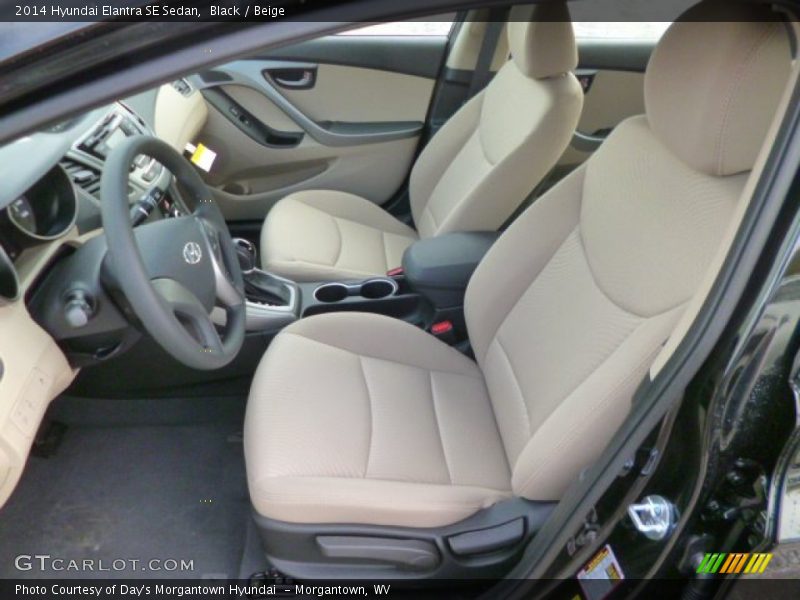 Black / Beige 2014 Hyundai Elantra SE Sedan