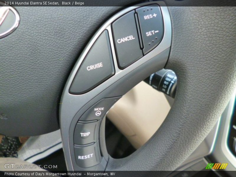 Black / Beige 2014 Hyundai Elantra SE Sedan