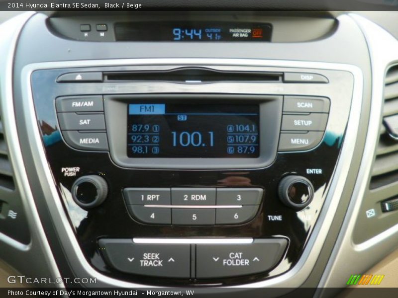 Black / Beige 2014 Hyundai Elantra SE Sedan