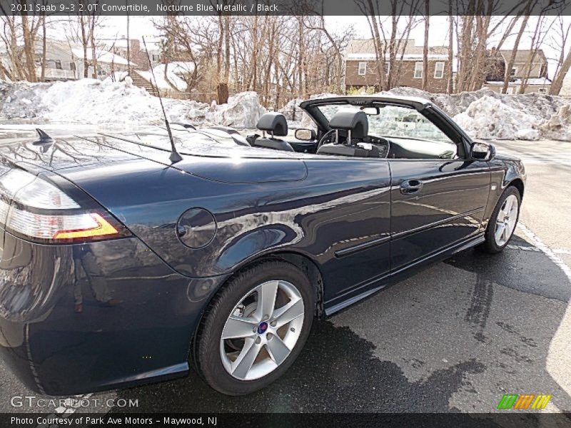 Nocturne Blue Metallic / Black 2011 Saab 9-3 2.0T Convertible