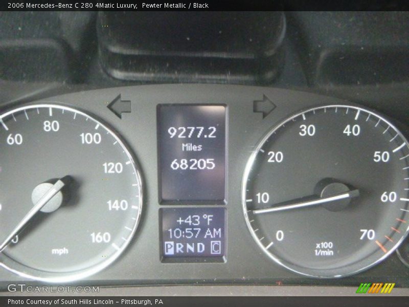 Pewter Metallic / Black 2006 Mercedes-Benz C 280 4Matic Luxury