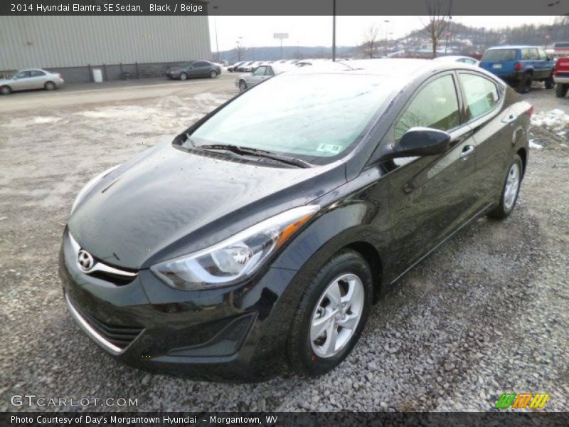 Black / Beige 2014 Hyundai Elantra SE Sedan