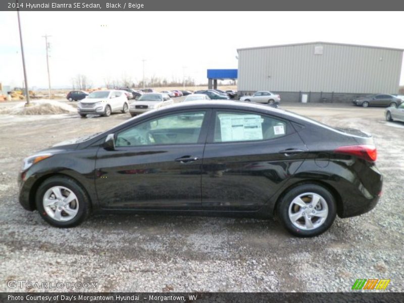 Black / Beige 2014 Hyundai Elantra SE Sedan