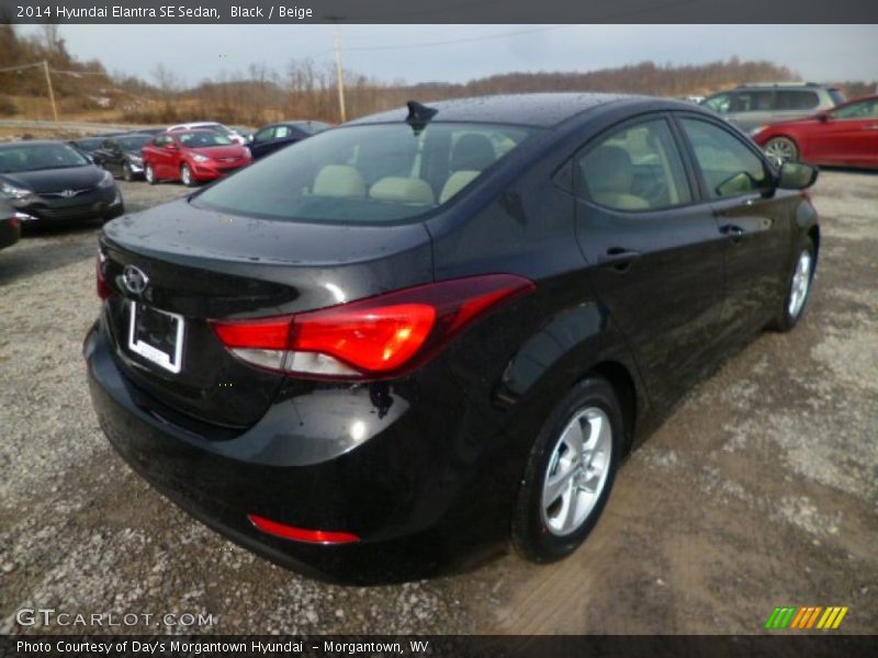 Black / Beige 2014 Hyundai Elantra SE Sedan