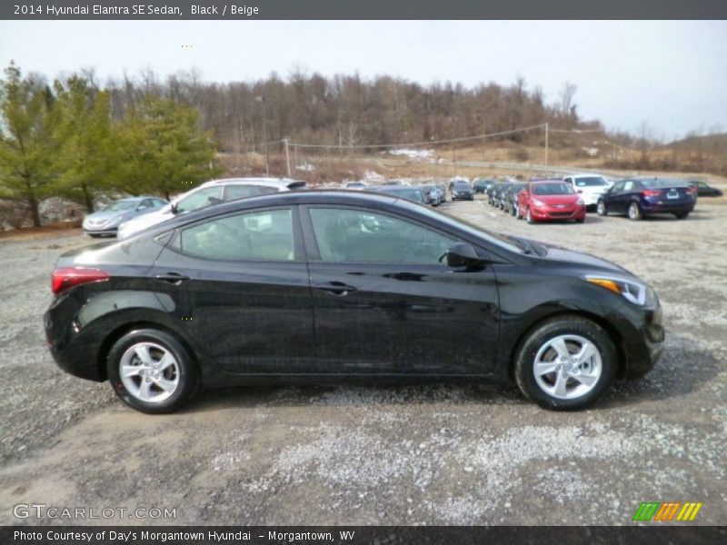 Black / Beige 2014 Hyundai Elantra SE Sedan