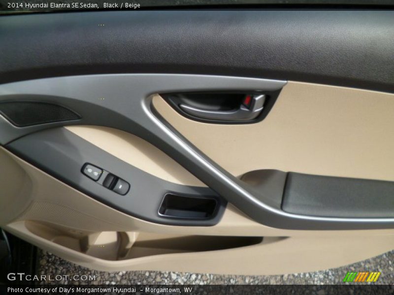 Black / Beige 2014 Hyundai Elantra SE Sedan