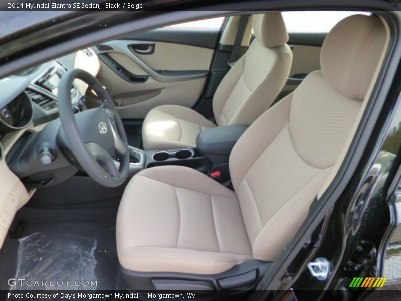 Black / Beige 2014 Hyundai Elantra SE Sedan