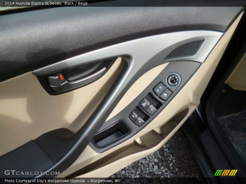 Black / Beige 2014 Hyundai Elantra SE Sedan