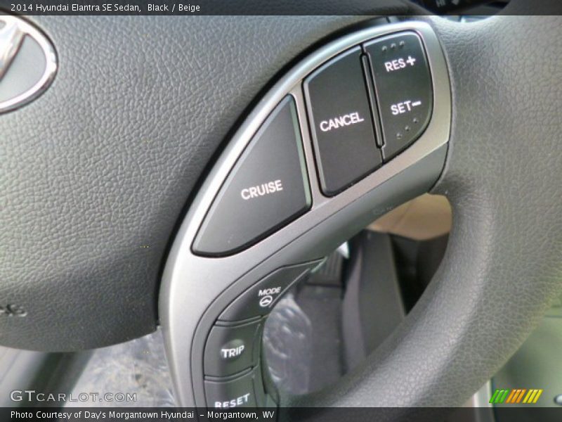Black / Beige 2014 Hyundai Elantra SE Sedan