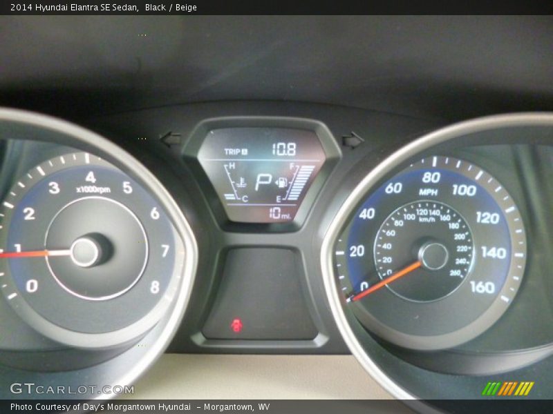 Black / Beige 2014 Hyundai Elantra SE Sedan