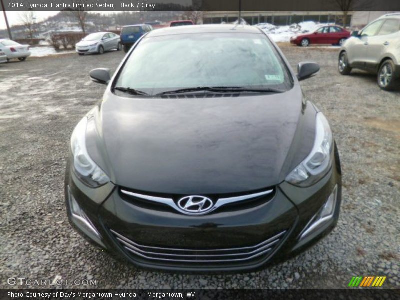Black / Gray 2014 Hyundai Elantra Limited Sedan