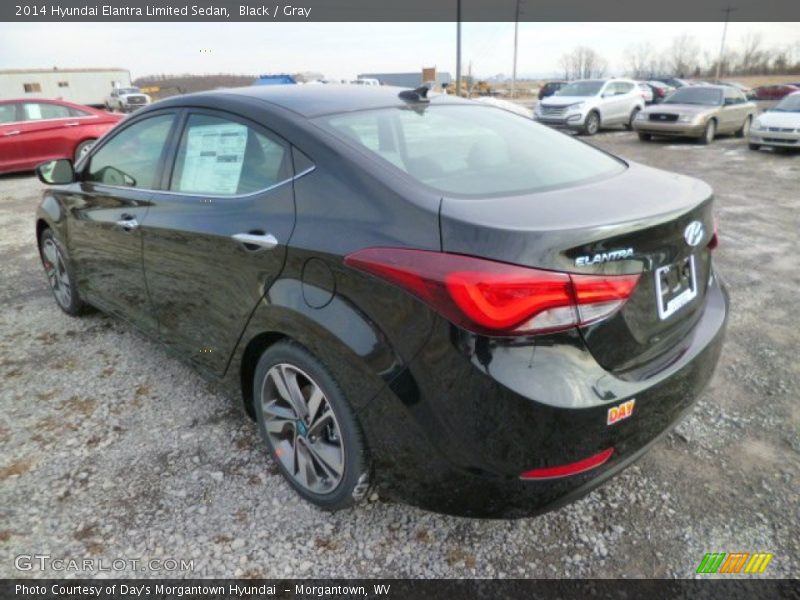 Black / Gray 2014 Hyundai Elantra Limited Sedan