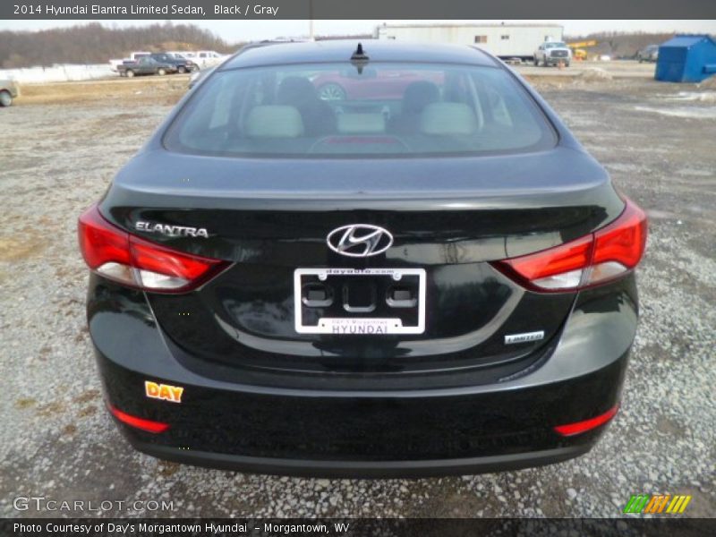 Black / Gray 2014 Hyundai Elantra Limited Sedan