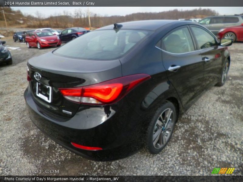 Black / Gray 2014 Hyundai Elantra Limited Sedan