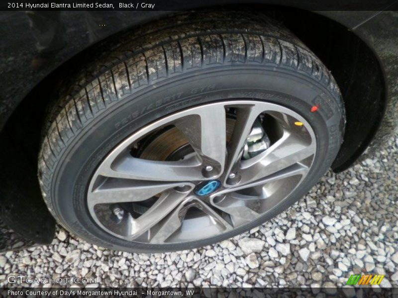 Black / Gray 2014 Hyundai Elantra Limited Sedan