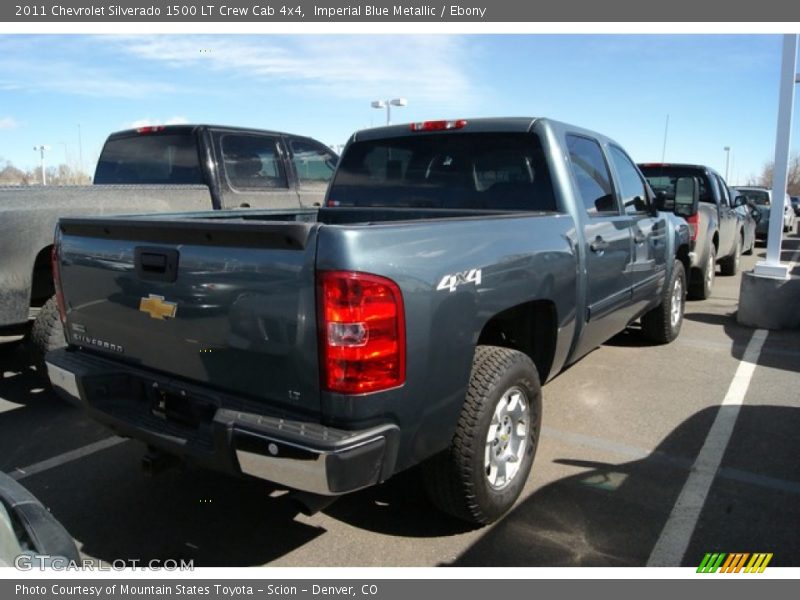 Imperial Blue Metallic / Ebony 2011 Chevrolet Silverado 1500 LT Crew Cab 4x4