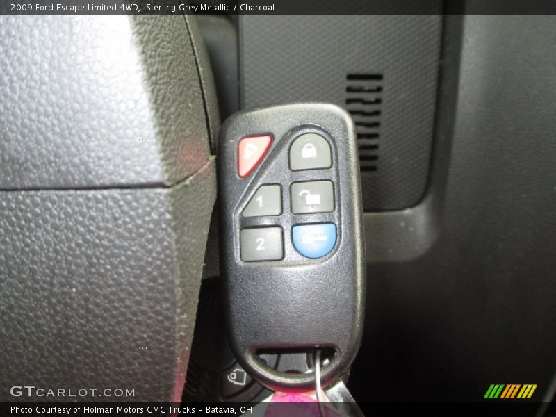 Sterling Grey Metallic / Charcoal 2009 Ford Escape Limited 4WD