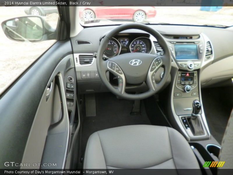 Black / Gray 2014 Hyundai Elantra Limited Sedan