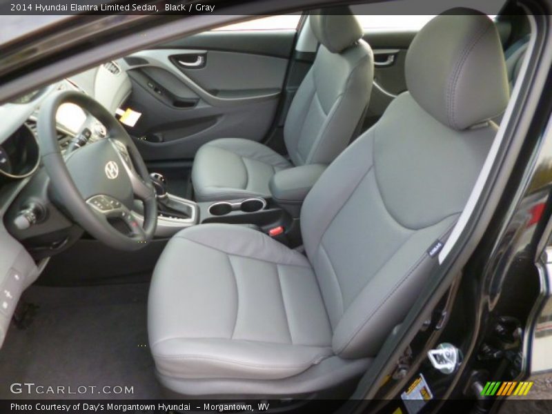 Black / Gray 2014 Hyundai Elantra Limited Sedan