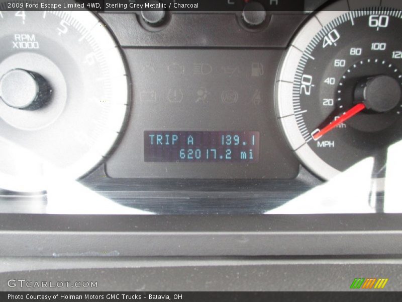 Sterling Grey Metallic / Charcoal 2009 Ford Escape Limited 4WD