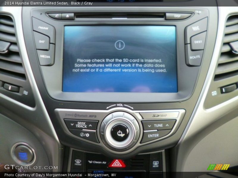 Black / Gray 2014 Hyundai Elantra Limited Sedan