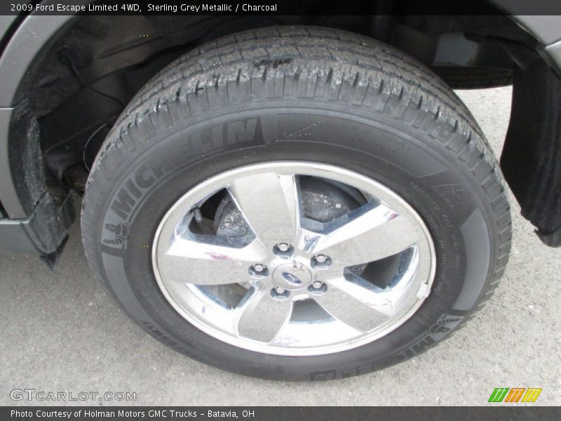 Sterling Grey Metallic / Charcoal 2009 Ford Escape Limited 4WD