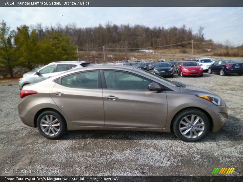 Bronze / Beige 2014 Hyundai Elantra SE Sedan