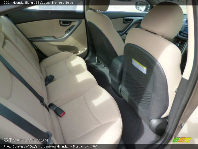 Bronze / Beige 2014 Hyundai Elantra SE Sedan