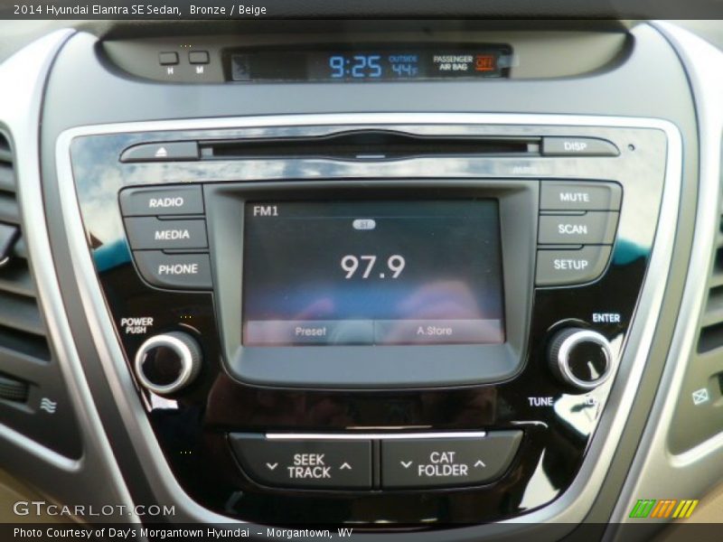 Bronze / Beige 2014 Hyundai Elantra SE Sedan