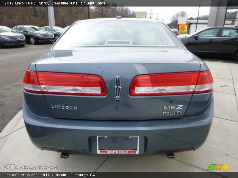 Steel Blue Metallic / Light Camel 2012 Lincoln MKZ Hybrid