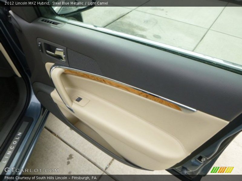 Steel Blue Metallic / Light Camel 2012 Lincoln MKZ Hybrid