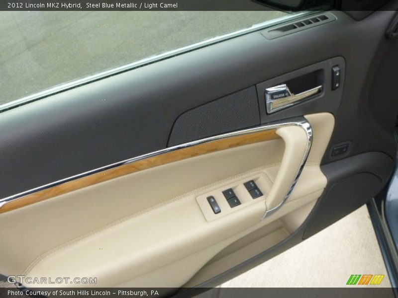 Steel Blue Metallic / Light Camel 2012 Lincoln MKZ Hybrid