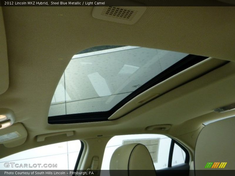 Steel Blue Metallic / Light Camel 2012 Lincoln MKZ Hybrid