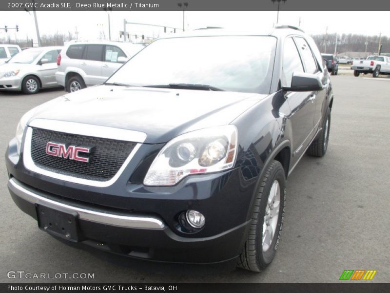 Deep Blue Metallic / Titanium 2007 GMC Acadia SLE