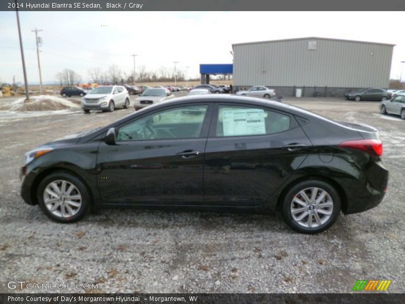 Black / Gray 2014 Hyundai Elantra SE Sedan