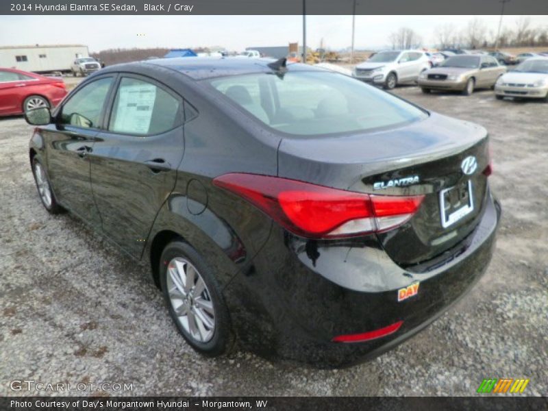 Black / Gray 2014 Hyundai Elantra SE Sedan