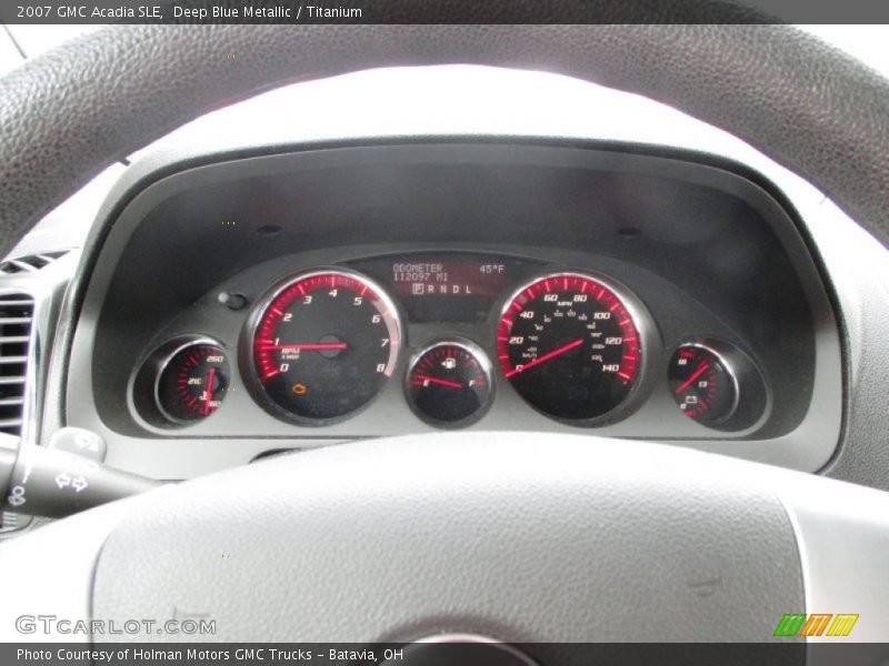 Deep Blue Metallic / Titanium 2007 GMC Acadia SLE