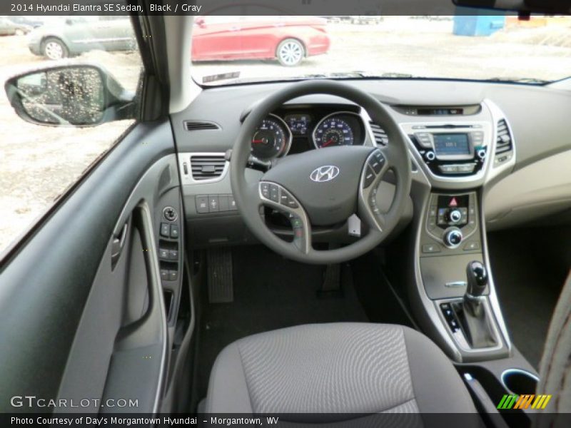Black / Gray 2014 Hyundai Elantra SE Sedan