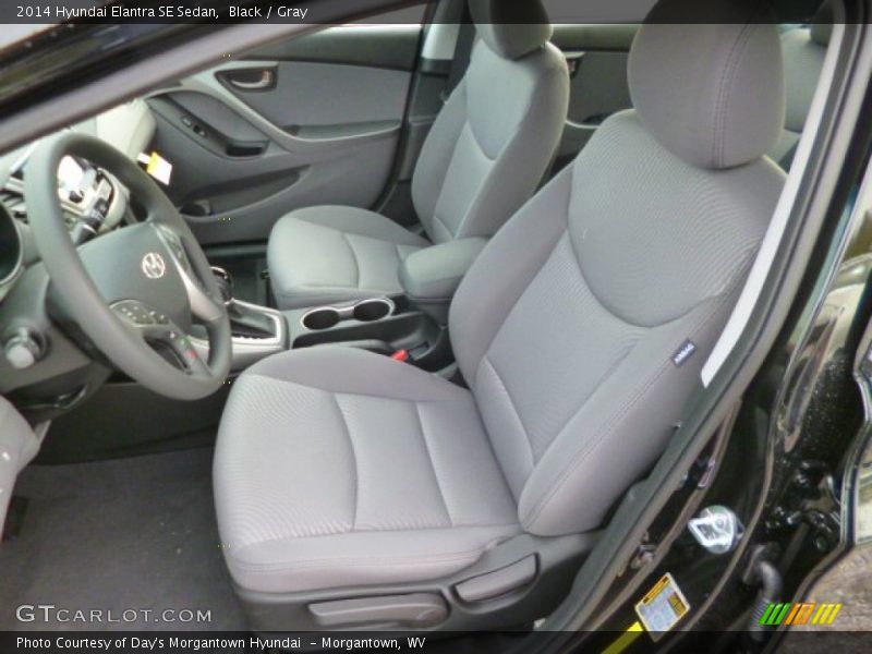Black / Gray 2014 Hyundai Elantra SE Sedan