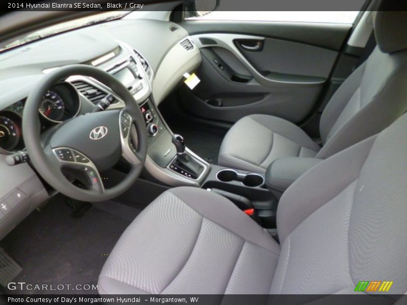 Black / Gray 2014 Hyundai Elantra SE Sedan