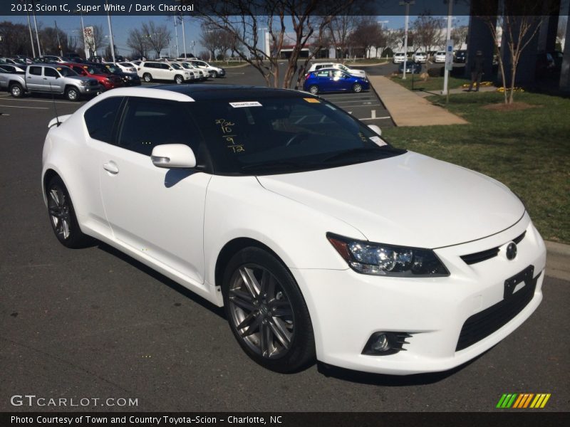 Super White / Dark Charcoal 2012 Scion tC