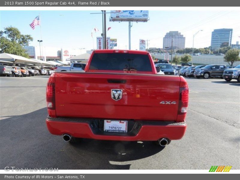 Flame Red / Black 2013 Ram 1500 Sport Regular Cab 4x4