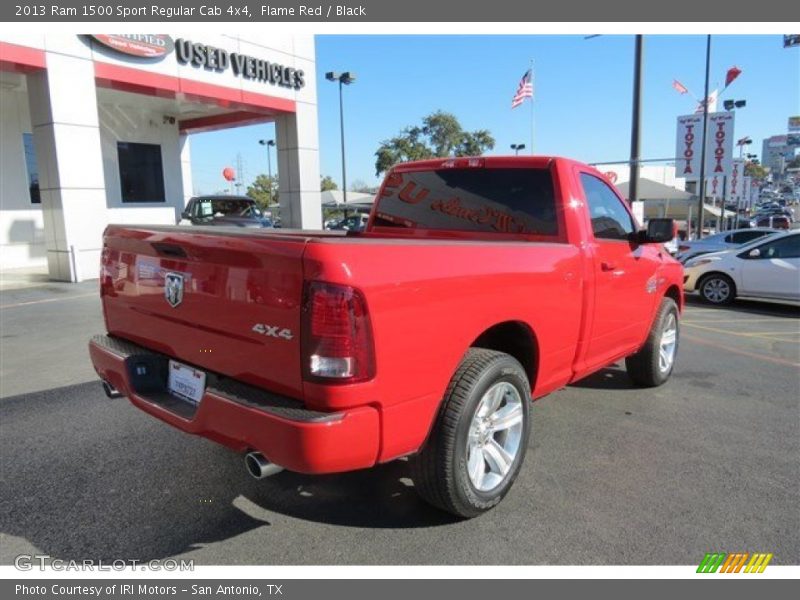 Flame Red / Black 2013 Ram 1500 Sport Regular Cab 4x4