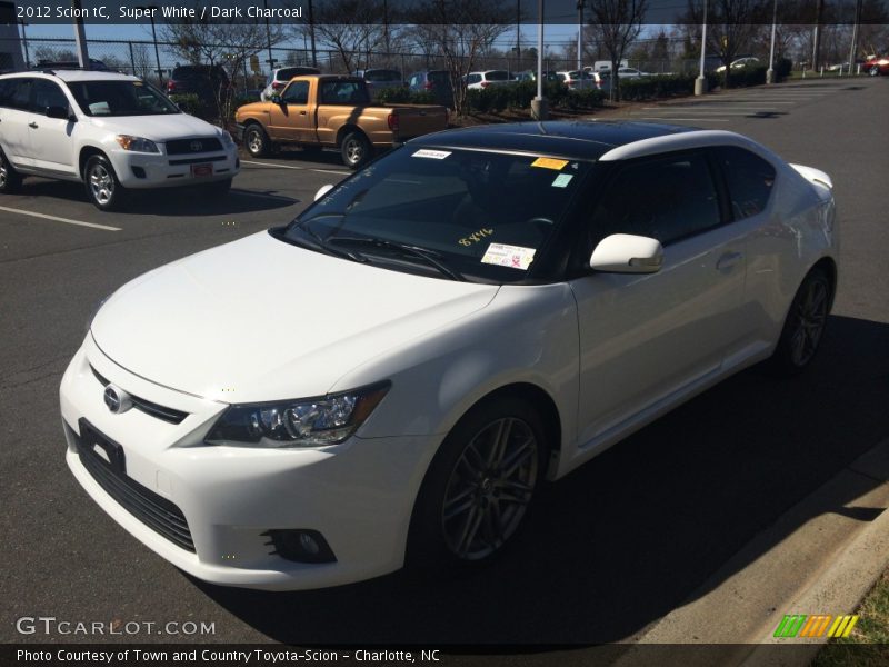 Super White / Dark Charcoal 2012 Scion tC