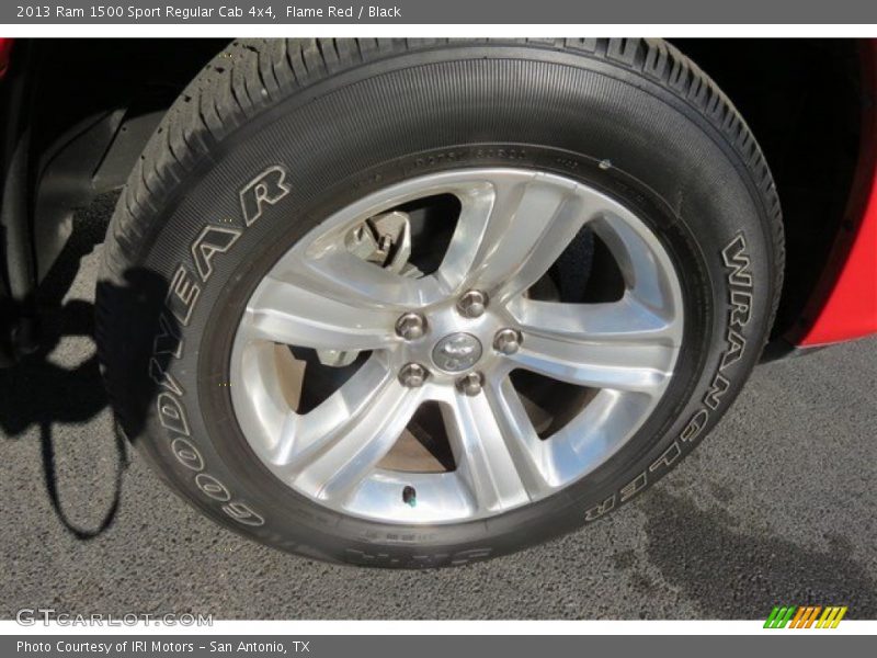 Flame Red / Black 2013 Ram 1500 Sport Regular Cab 4x4