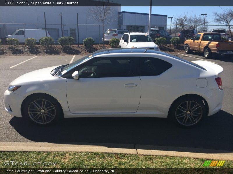 Super White / Dark Charcoal 2012 Scion tC