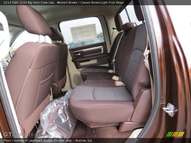 Western Brown / Canyon Brown/Light Frost Beige 2014 Ram 1500 Big Horn Crew Cab
