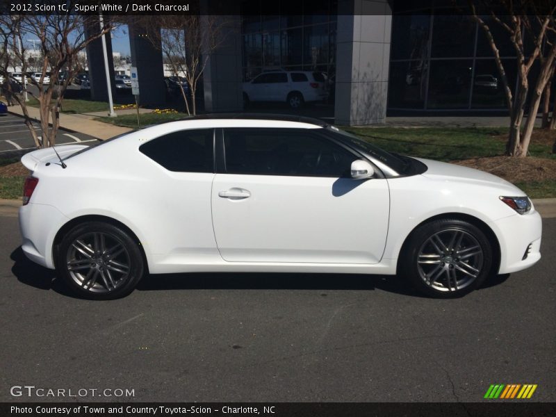 Super White / Dark Charcoal 2012 Scion tC
