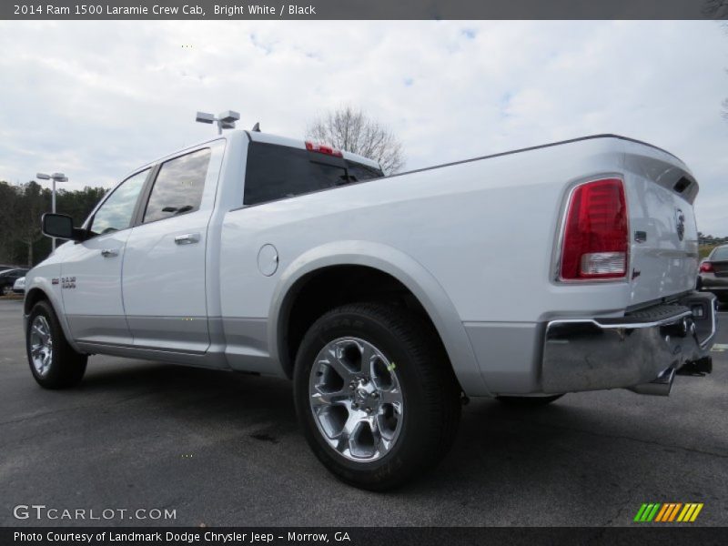 Bright White / Black 2014 Ram 1500 Laramie Crew Cab