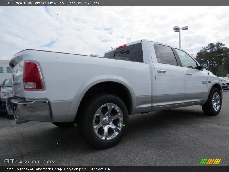 Bright White / Black 2014 Ram 1500 Laramie Crew Cab